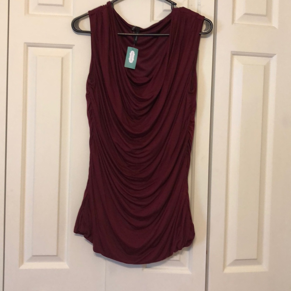 Maurices Burgundy sleeveless top